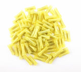  Yellow insulated nylon crimp terminals connectors ideal for 12 - 10 gauge wire configurations.