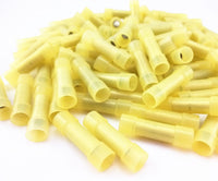 Thumbnail for Absolute BC1210Y 100 pcs 12 - 10 Gauge AWG Yellow insulated Nylon crimp terminals connectors Butt Connectors