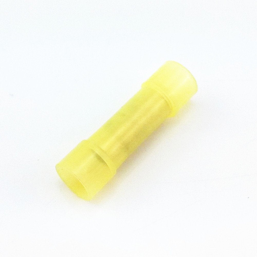 American Terminal BC1210Y 100 pcs 12 - 10 Gauge AWG Yellow insulated Nylon crimp terminals connectors Butt Connectors