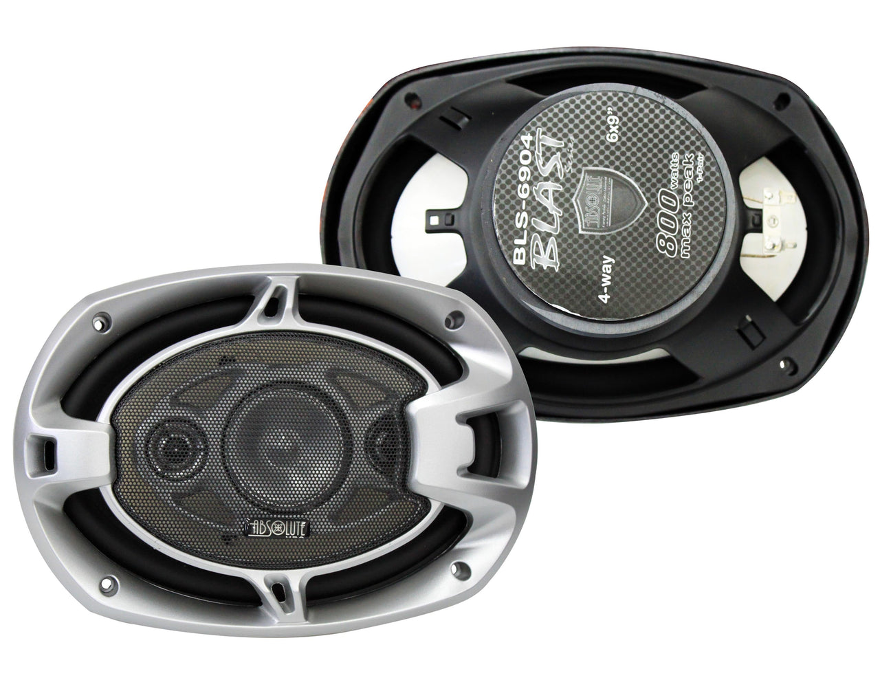Absolute U.S.A BLS-6904 Car Speaker<br/> 6" X 9" 4-Way 800W High-Quality Car Stereo Full Range Coaxial Speakers