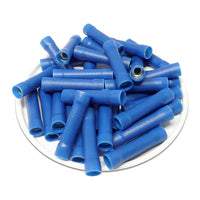 Thumbnail for 200PCS 16-14 Gauge AWG Blue Insulated Crimp Terminals Crimping Connectors