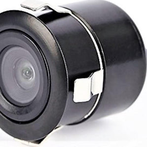 Absolute CAM870 night vision backup cam with compact design and waterproof features for clear reverse visibility.