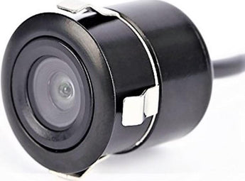 Absolute CAM870 night vision backup cam with compact design and waterproof features for clear reverse visibility.