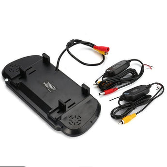 Absolute CAMPACK-700 rear view mirror monitor with night vision car camera for parking assistance.