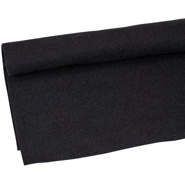 Absolute C20BK 20' Long 4' Wide Black Carpet for Speaker Sub Box Carpet RV Boat Marine Truck Car Trunk Liner