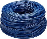 Thumbnail for Absolute 1000' Cat6 Ethernet Blue Bulk Network Cable<br/> 23AWG 600Mhz UL Bare Solid Copper Wire UTP 1000' Blue