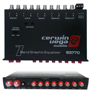 Cerwin-Vega EQ-770 7-Band Graphic EQ with Parametric E Auxiliary Input