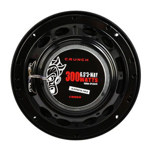 Crunch CS653 300W 6.5" 3-Way CS Series Coaxial Car Speakers