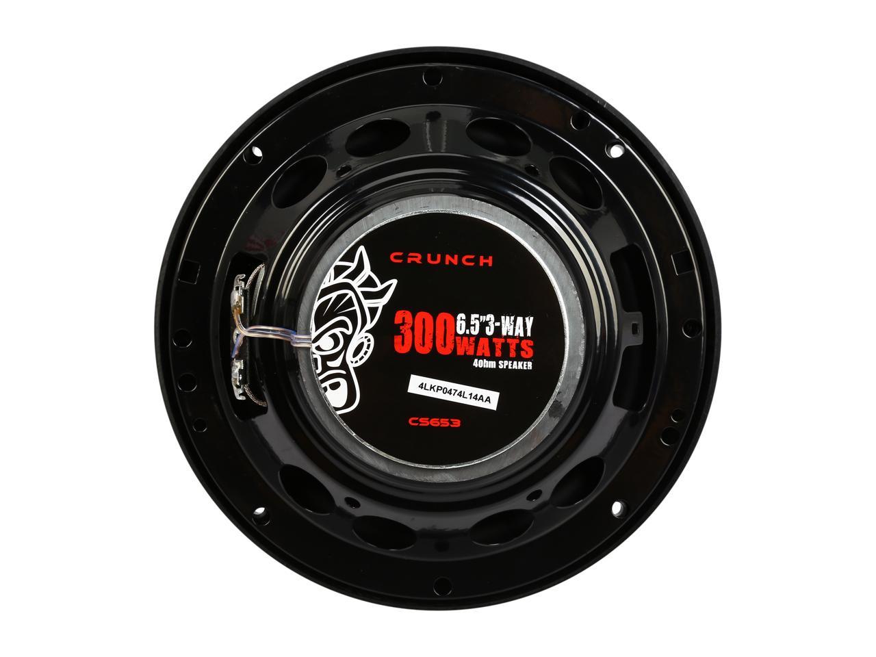 Crunch CS653 300W 6.5" 3-Way CS Series Coaxial Car Speakers