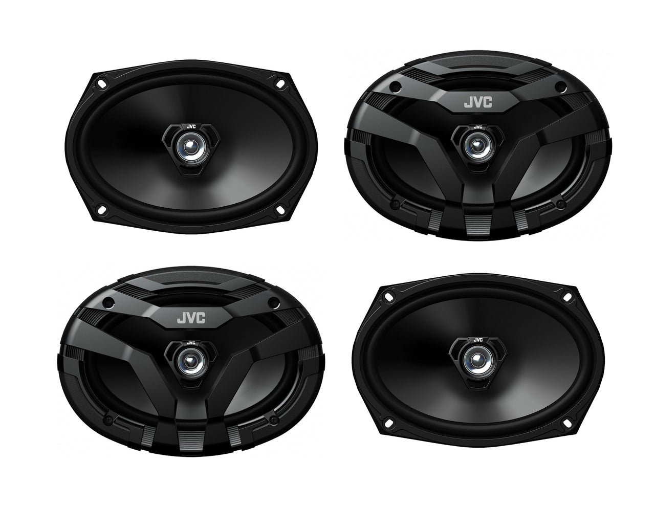 2 Pair JVC CS-DF6920 800W Peak (60W RMS) 6"x9" DF Series 2-Way Coaxial Car Speakers