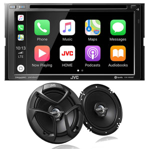 JVC KW-V850BT DVD receiver w/ integrated 6.8" monitor+JVC CS-J620 6.5" 2-Way Coaxial Car Audio 600 Watt Speaker Pair