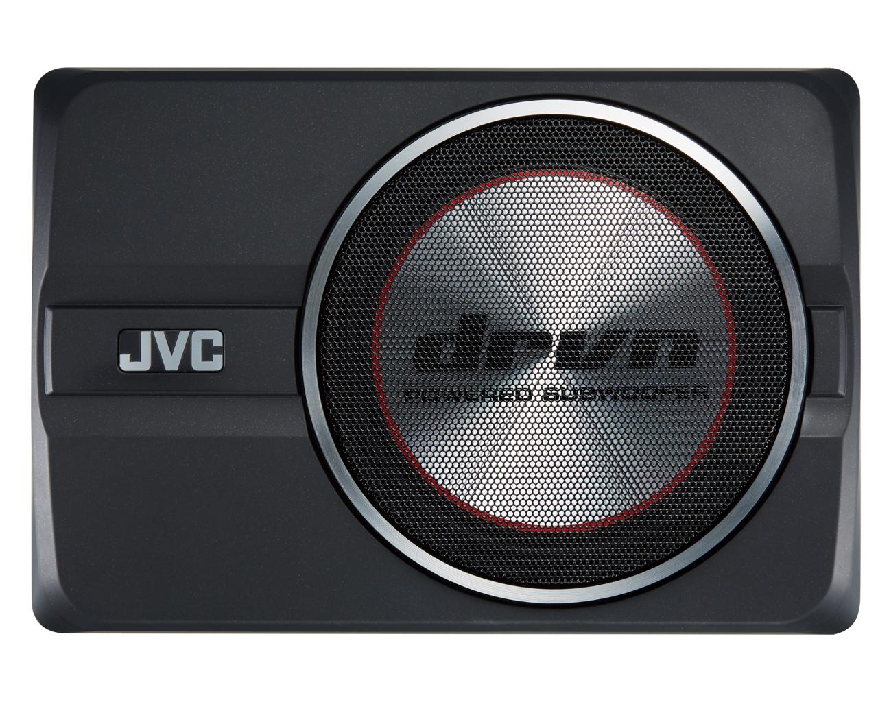 Jvc CW-DRA8 250W Max (150W RMS) 8" DRVN Series Compact Powered Subwoofer System w/ Built-In Class D Amplifier