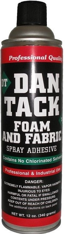 Dan Tack 2012 professional quality foam & fabric spray glue adhesive Can 12 oz