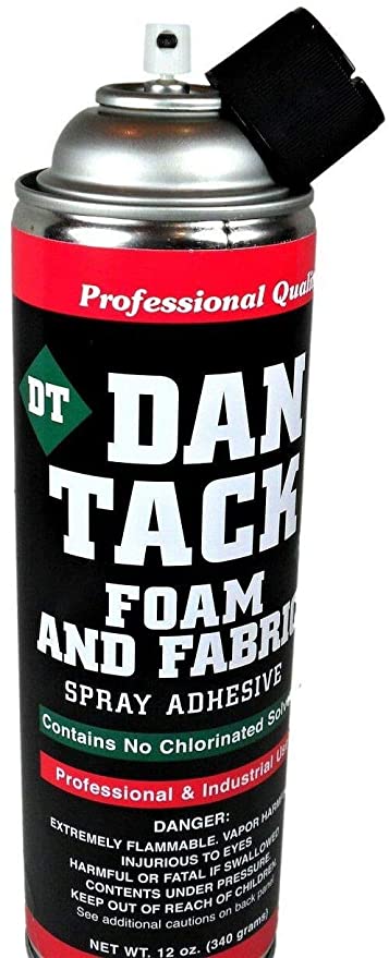 2 Dan Tack 2012 12 oz professional quality foam & fabric spray glue adhesive Can
