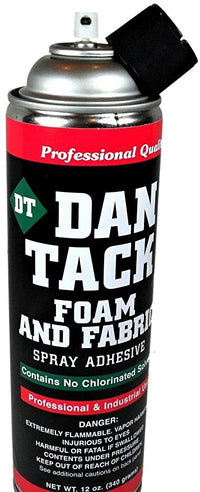 Thumbnail for 2 Dan Tack 2012 professional quality foam & fabric spray glue adhesive Can 12 oz