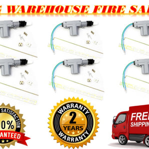 American Terminal Universal Power Door Lock 2 Wire Actuator Motor Kit components including motor and mounting hardware.