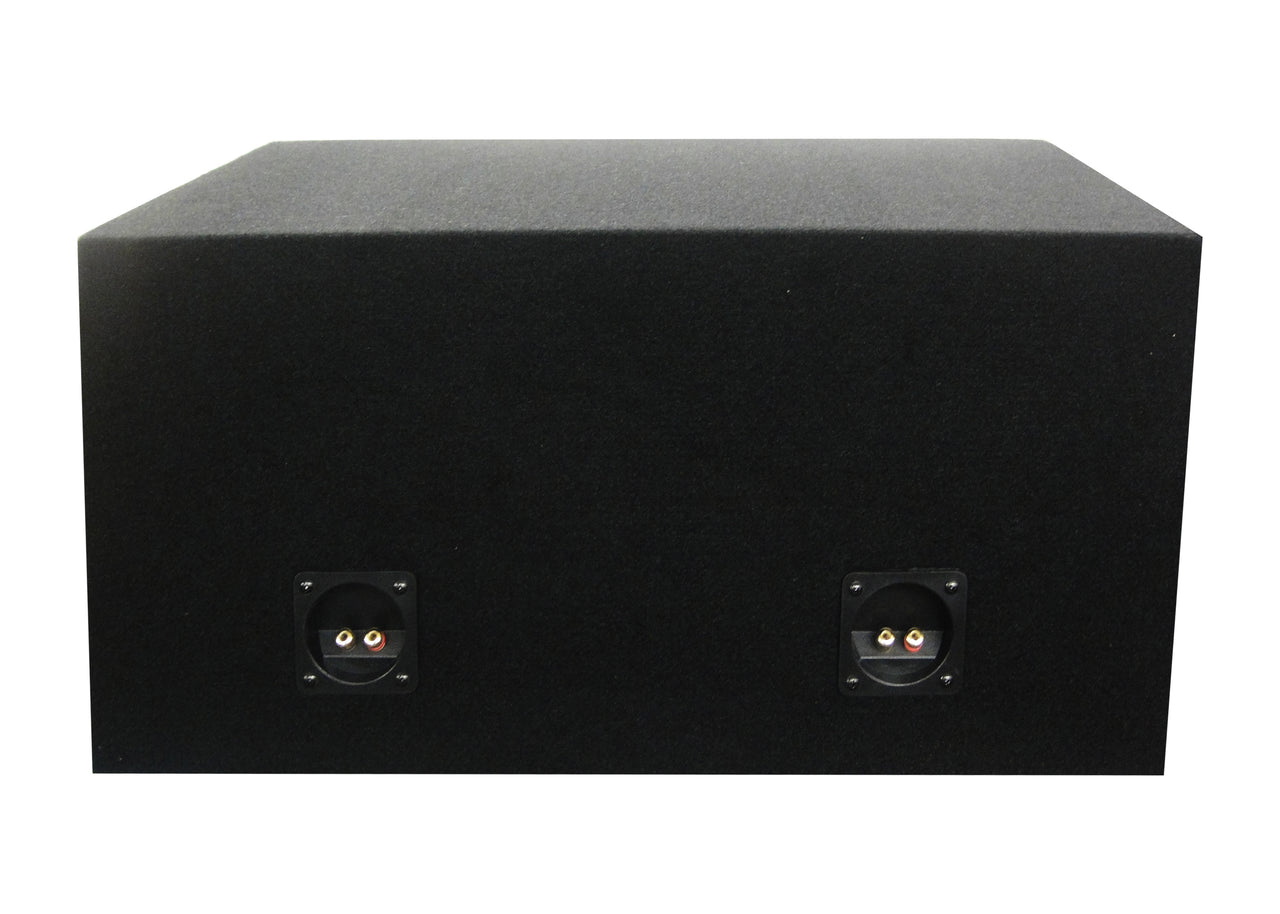 PRO Dual Sealed 12" Subwoofer Enclosure Car Audio Speaker Box all MDF