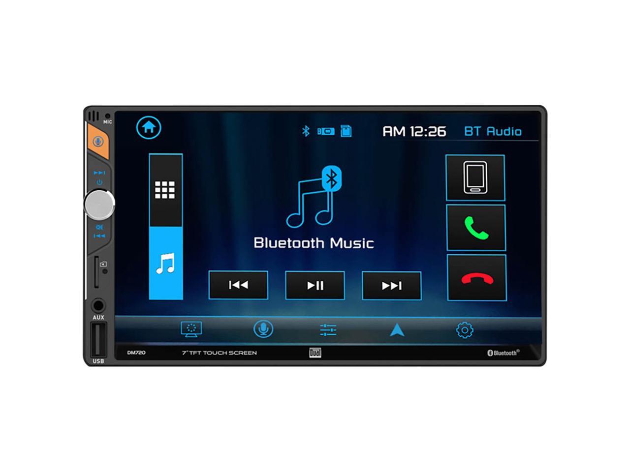 DUAL DM720 7" LCD Digital Media Receiver w/ Bluetooth / Voice Activation Button