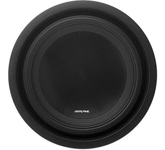 Alpine SWT-10S2 Car Stereo<br/>1000W Peak 10" SWT Series Single 2-ohm Shallow Mount Subwoofer