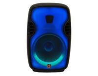 Thumbnail for MR DJ FLAME3500LED Pro Portable 15” 2-Way Full-Range Powered/Active DJ PA Multipurpose Live Sound Bluetooth Loudspeaker with Stand