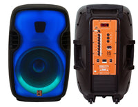 Thumbnail for 2 MR DJ FLAME3500LED PRO Portable 15” 2-Way Full-Range Powered/Active DJ PA Multipurpose Live Sound Bluetooth Loudspeaker