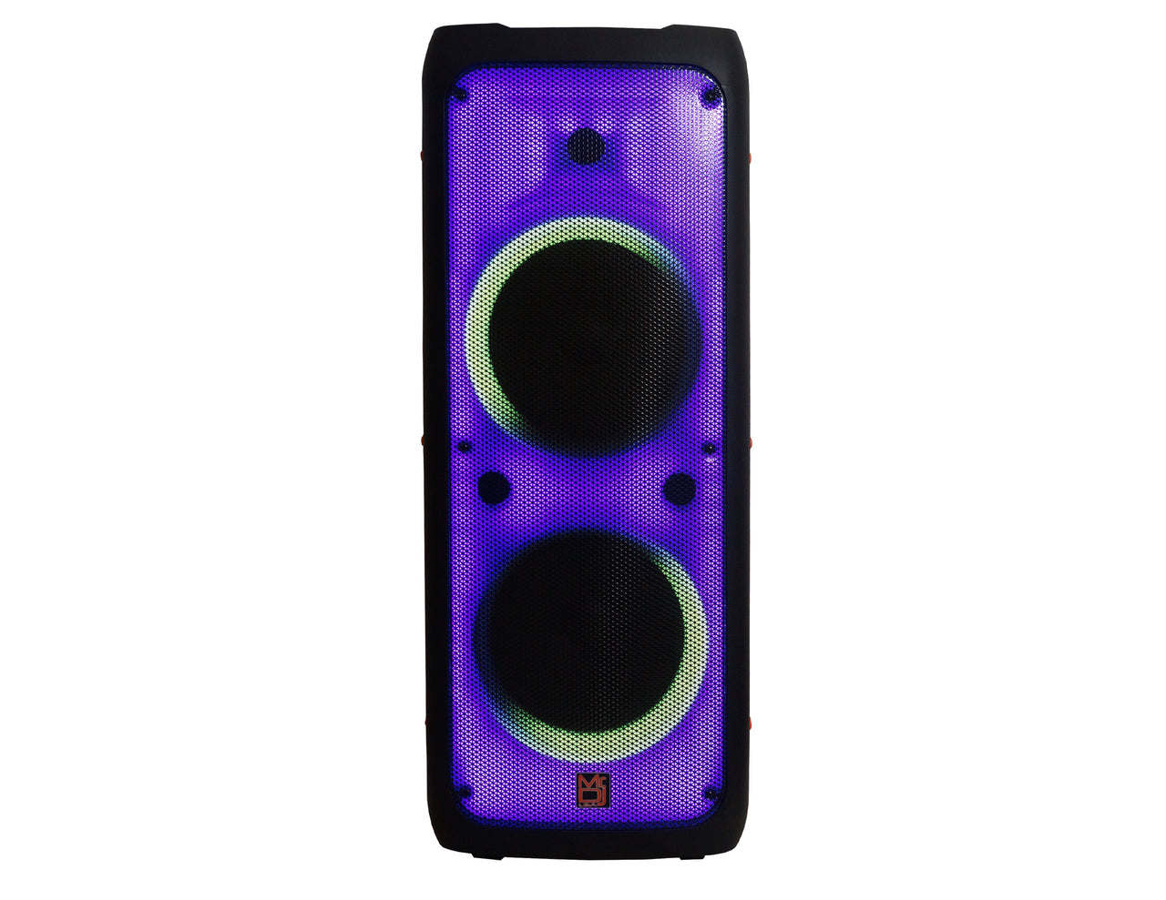 MR DJ FLAME5500LED DUAL 12” TWS Colorful Flame Lighting Rechargeable Bluetooth Speaker 5500 Watts