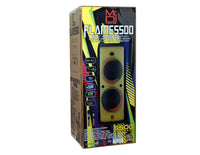 Thumbnail for MR DJ FLAME5500LED DUAL 12” TWS Colorful Flame Lighting Rechargeable Bluetooth Speaker 5500 Watts