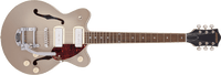 Thumbnail for Gretsch G2655T-P90 Streamliner™ Center Block Jr. Double-Cut P90 with Bigsby®, Laurel Fingerboard, Two-Tone Sahara Metallic and Vintage Mahogany Stain