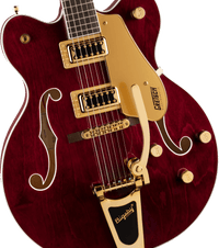 Thumbnail for Gretsch G5422TG Electromatic® Classic Hollow Body Double-Cut with Bigsby® and Gold Hardware, Laurel Fingerboard, Walnut Stain