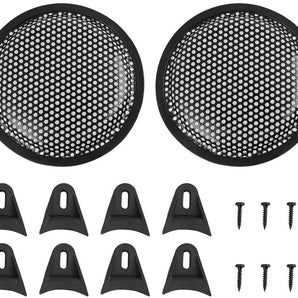 Patron Waffle Mesh Black 10 In Subwoofer Grill Pair