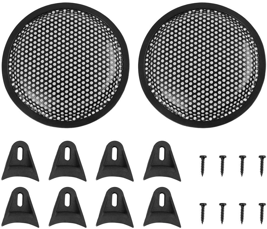 2 Patron 10" SubWoofer Metal Mesh Cover Waffle Speaker Grill Protect Guard DJ
