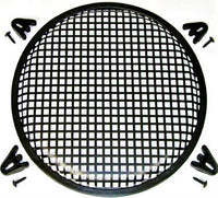 Thumbnail for 10'' Inch Car Audio Speaker Woofer Subwoofer Metal Black Waffle Grill Cover