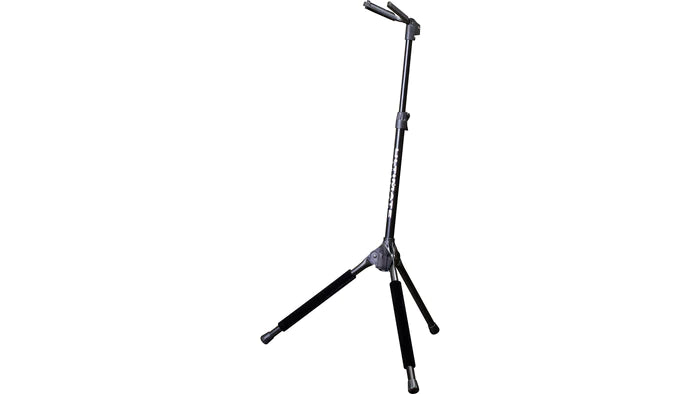 Ultimate Support GS-100 Genesis® Series Plus Height Adjustable, Hanging Style Guitar Stand with Push-Button Leg Locking Mechanism