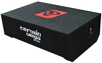  Cerwin Vega Mobile H7SE10 audio control subwoofer in a compact black enclosure