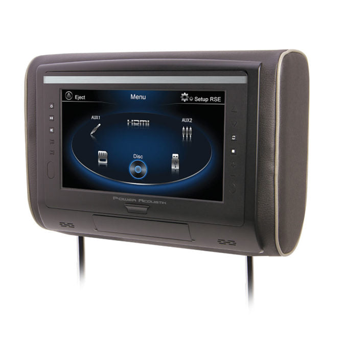 Power Acoustik PHD-101 Universal Headrest Monitor Mount DVD Player w/ 10.3″ LCD & Android PhoneLink