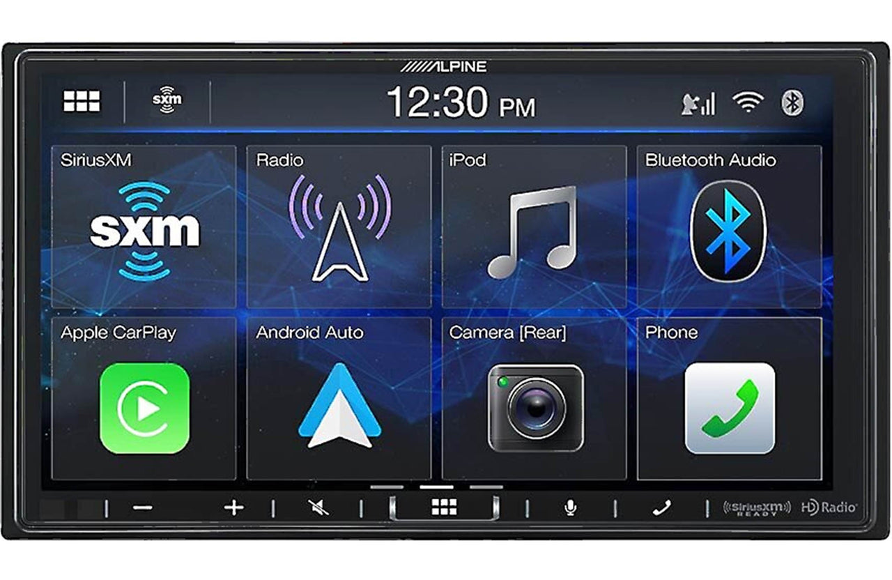 Alpine iLX-407 7" Digital multimedia receiver + Axxess AXSWC Steering Wheel Control Adapter +Free Magnet Phone Holder