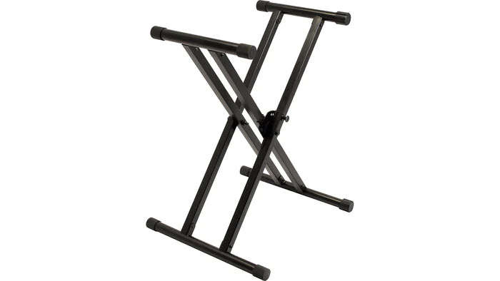 Ultimate Support IQ-X-3000 IQ Series® X-style Keyboard Stand with Patented Memory Lock System, Five Height Settings, Stabilizing End Caps, Extra Heavy Duty Design with Double-braced Tubing - 300 lbs.
