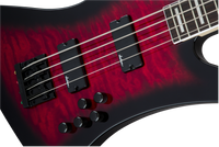 Thumbnail for Jackson JS Series Kelly™ Bird JS3Q, Amaranth Fingerboard, Transparent Red Burst