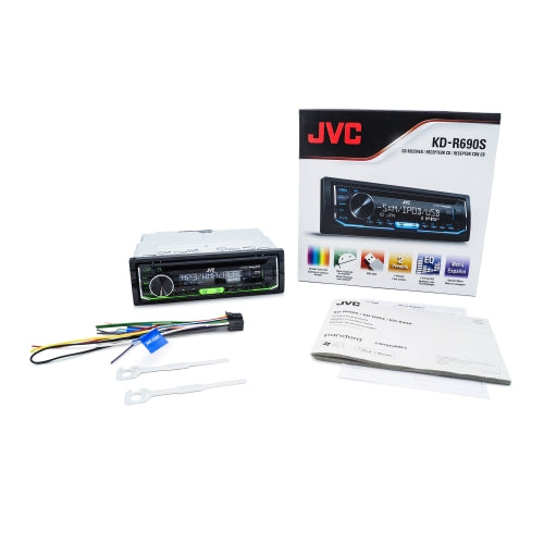 Jvc KD-R690S CD Receiver featuring Front USB / AUX Input / SiriusXM Ready / Variable Illumination