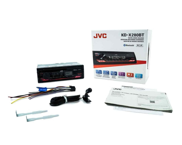 Jvc KD-X280BT Digital Media Receiver featuring Bluetooth® / USB / 13-Band EQ / JVC Remote App Compatibility