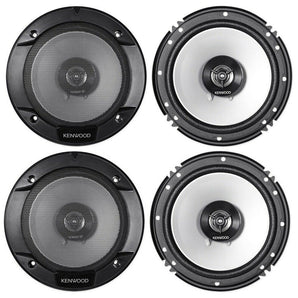4 Kenwood KFC-1666S 6.5 Inch 600 Watt 2-Way Car Audio Door Coaxial Speakers