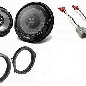 Kenwood KFC-1666S 6.5 inch Front & Rear Door Car Speakers with Speaker Adapter Kit & Speaker Harness for 2006-2011 Honda