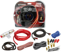 Thumbnail for Absolute KIT4AGU PRO Marine Auto Car RV Amplifier Complete Installation Amp Kit