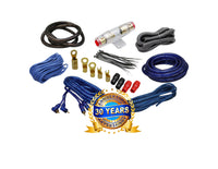 Thumbnail for Complete 4 Channels 2000W 4 Gauge Amplifier Installation Wiring Kit Amp Blue