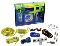 Thumbnail for Absolute KIT4YL AMP KIT<br/>Complete PRO Marine Auto Car RV 4 Gauge 2000 Watts Amplifier Complete Installation Amp Kit Power Wiring with Yellow Accent Color Scheme