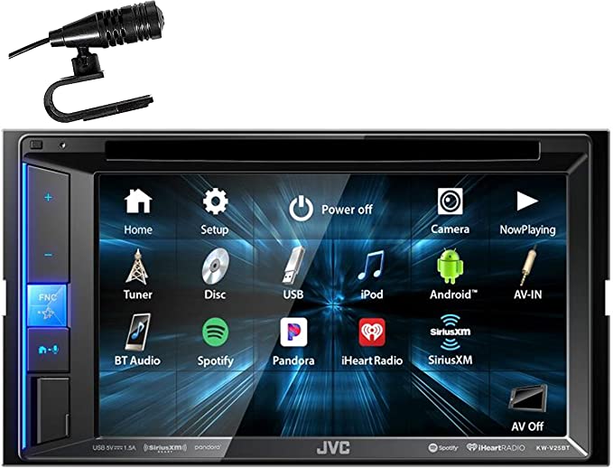 JVC KW-V25BT 6.2" Double-DIN DVD/CD Touchscreen Digital Multimedia Receiver with Bluetooth (Sirius XM Ready)