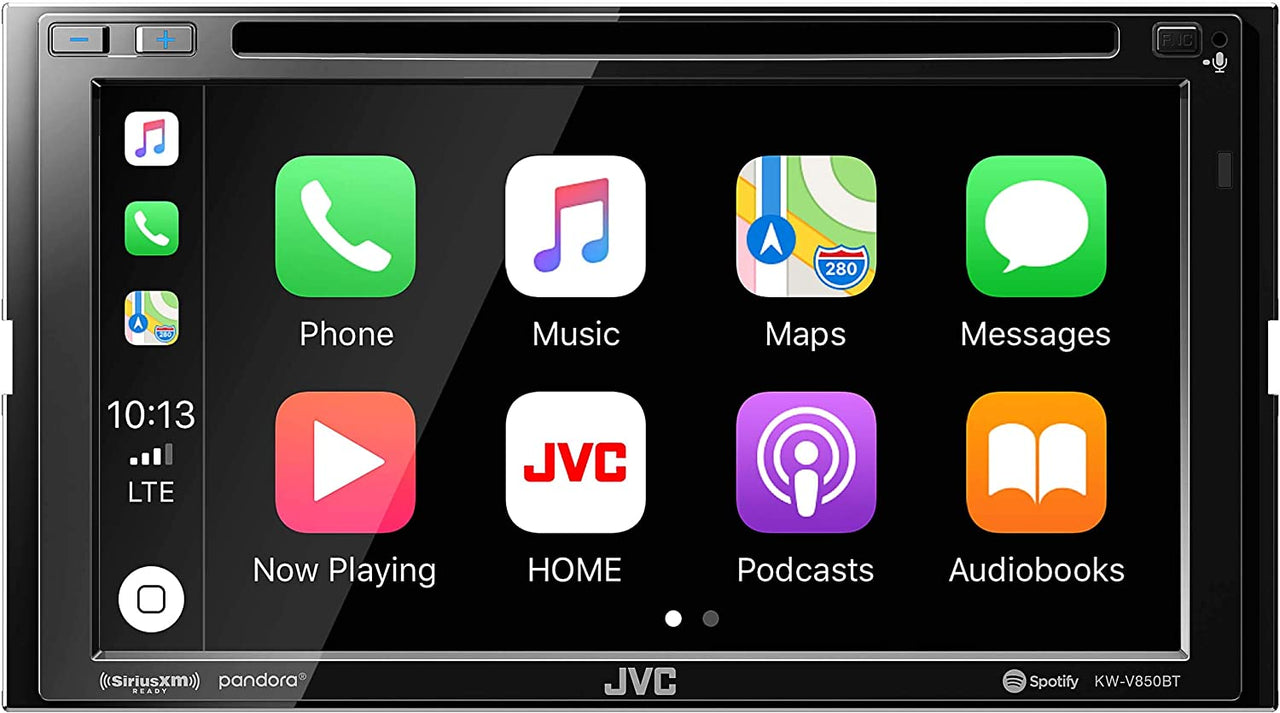 JVC KW-V850BT DVD receiver w/ integrated 6.8" monitor+Absolute CAM900 Rearview Camera & Magnet Phone Holder