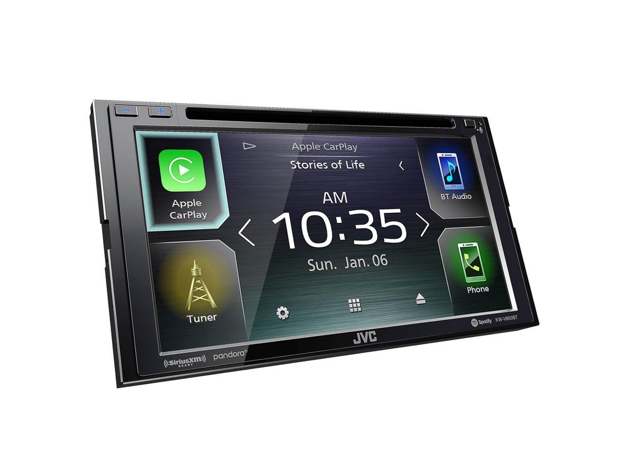 JVC KW-V850BT DVD receiver w/ integrated 6.8" monitor+Absolute CAM880 Rearview Camera & Magnet Phone Holder