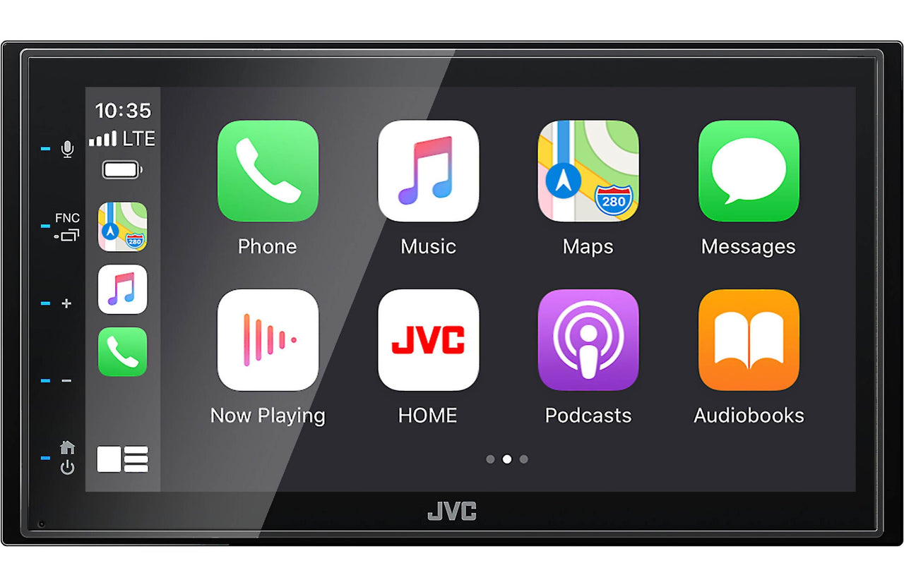 JVC KW-M56BT Digital Multimedia Receiver w/ fixed 6.75" Touchscreen Monitor+Axxess AXSWC Steering Wheel Control Adapter +Free Magnet Phone Holder