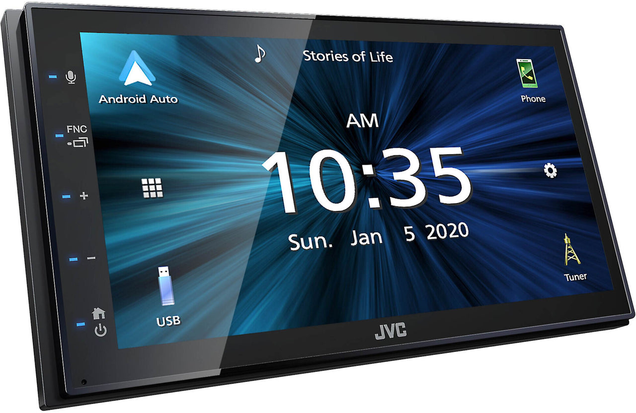JVC KW-M56BT Digital Multimedia Receiver w/ fixed 6.75" Touchscreen Monitor+JVC CS-DF6920 6"x9" DF Series 2-Way Coaxial Car Speakers